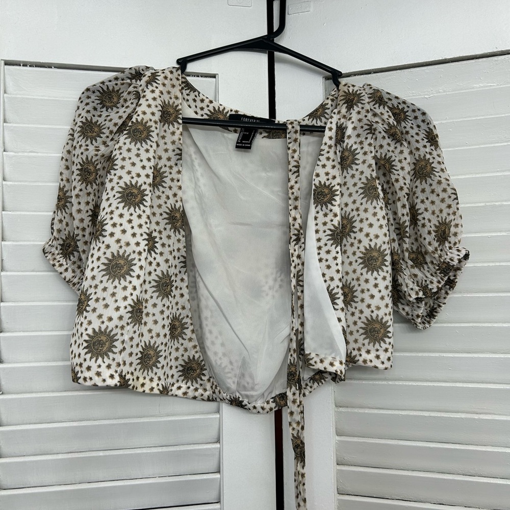 very cute sun tie top